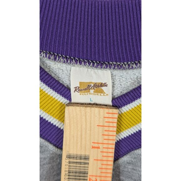 Vintage Russel Athletic LSU Sweatshirt Gray Women's Size Large - Picture 7 of 12